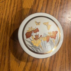 Floral Ceramic Trinket Box